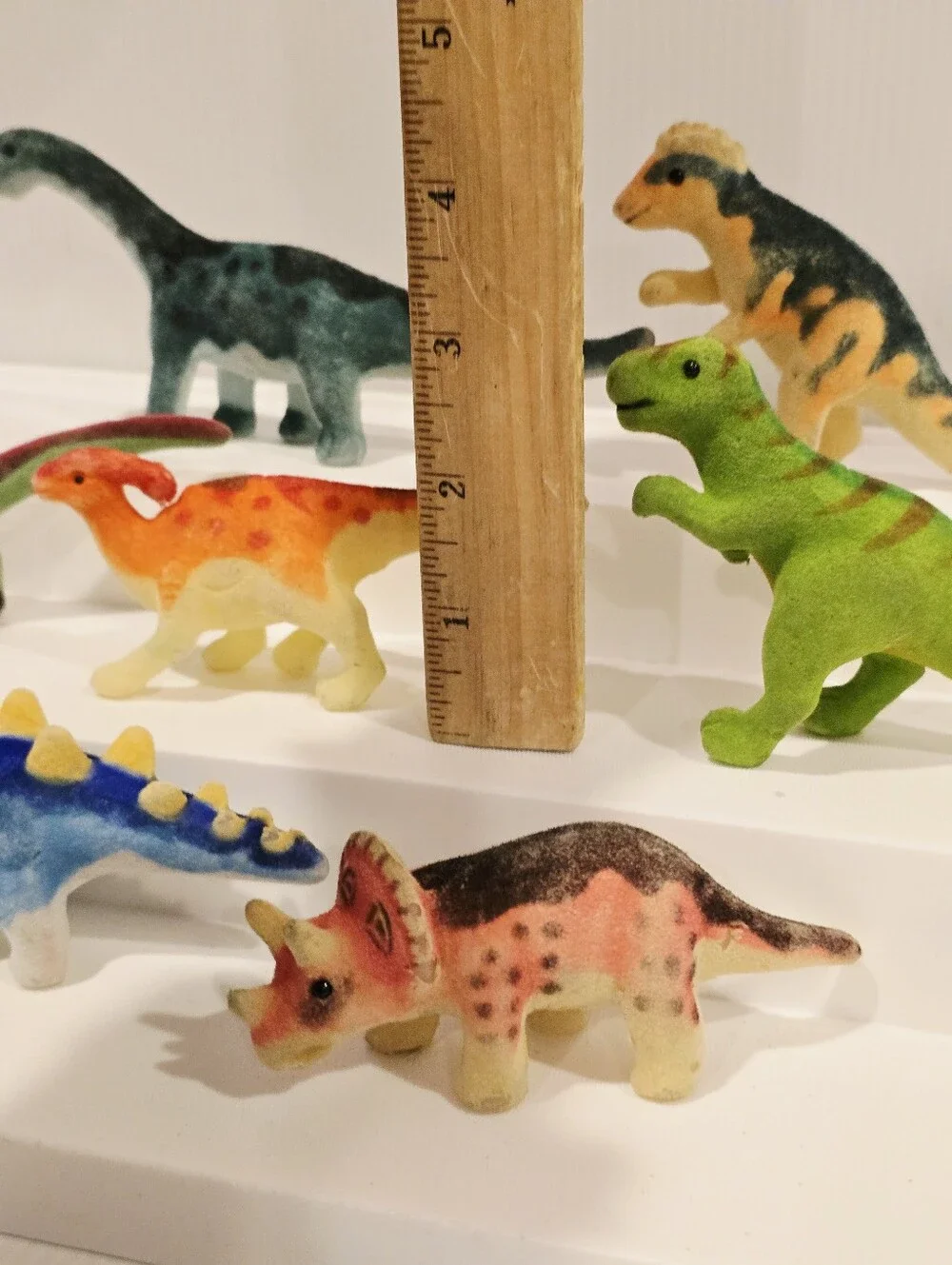 Melissa and Doug Fuzzy Flocked Dinosaur Figure Set
